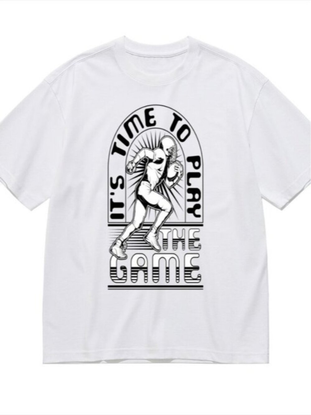 Graphic 'It's Time To Play The Game' White Tee - Picture 3 of 5